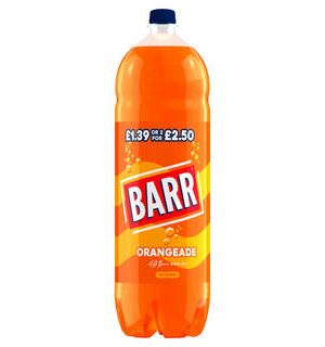 BARR Orangeade Soft Drink Bottle 2L PM £1.39 2/2.50
