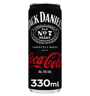 Jack Daniel's and Coca-Cola 330ml Pre-Mixed Can